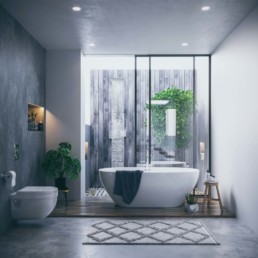 Badeværelse moderne arkitekt Århus