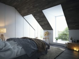 Arkitekttegnet lejlighed soveværelse